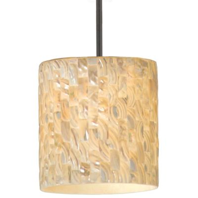 Sustainable Shell Naturals Stem Pendant by Varaluz