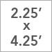 2.25x4.25 foot