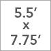 5.5x7.75 foot