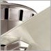 Brushed Stainless Steel with Clear Champagne
