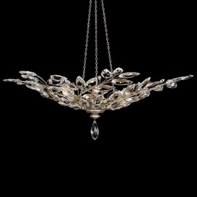 Crystal Laurel Bowl Pendant by Fine Art Lamps