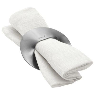 SINUS Set of 4 Napkin Rings by Blomus