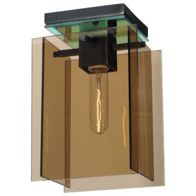 Bronze Age 1-Light Flushmount by Sonneman