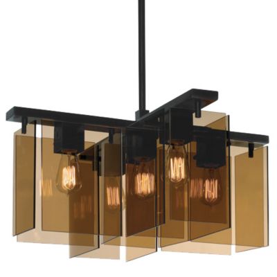 Bronze Age Chandelier by Sonneman
