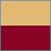 Natural Brass with Ruby Red Silk