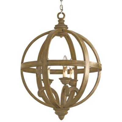 Axel Orb Chandelier by Currey and Company