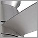 Satin Nickel White Frosted with Silver