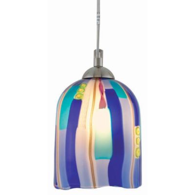 Fantasia Belle Blue Ribbon Pendant by Oggetti Luce