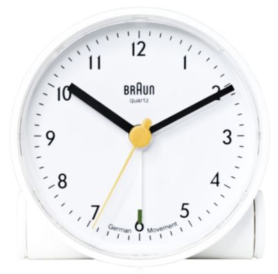 Round Quartz Alarm Clock by Braun