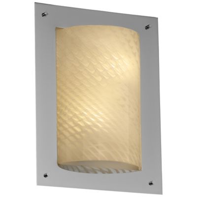 Fusion Framed Rectangular 4-Sided Wall Sconce by Justice Design