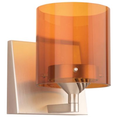 Yo-Yo LED Wall Sconce with Amber Glass by Forecast Lighting