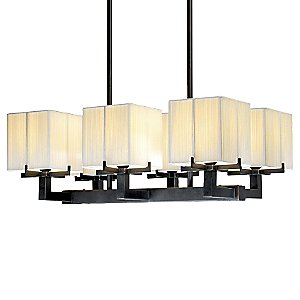 Boxus 6 Light Rectangular Suspension by Sonneman