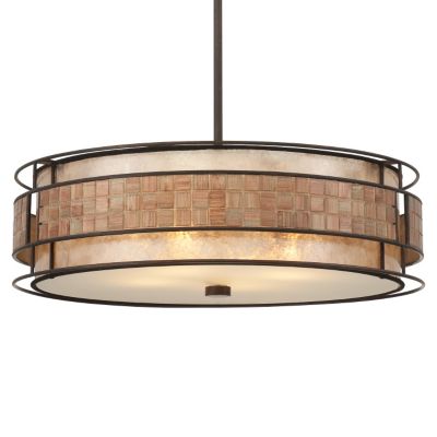 Mica Drum Pendant by Quoizel