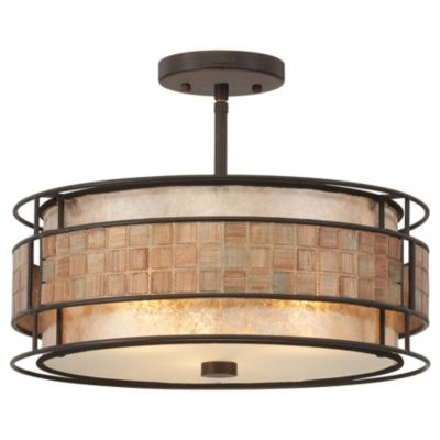 Mica Semi-Flushmount by Quoizel