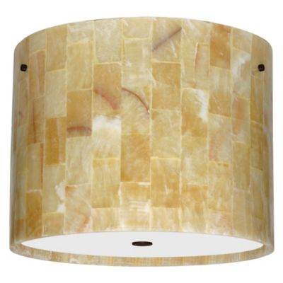 Tamburo Mosaic Onyx Flushmount by Besa Lighting