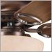 Oil Brushed Bronze and Walnut with Umber Alabaster