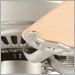Brushed Nickel and Maple with White Etched