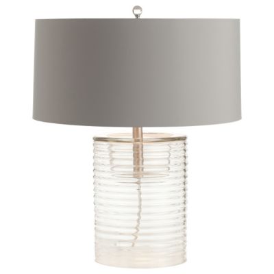 Rhett Clear Ribbed Glass Table Lamp by Arteriors