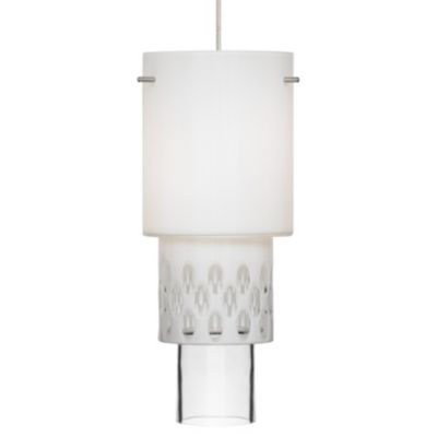 Mini-White Zinnia Pendant by LBL Lighting