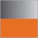 Polished Aluminum with Orange Polyester-Cotton