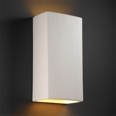 Rectangle Outdoor Wall Sconce by Justice Design
