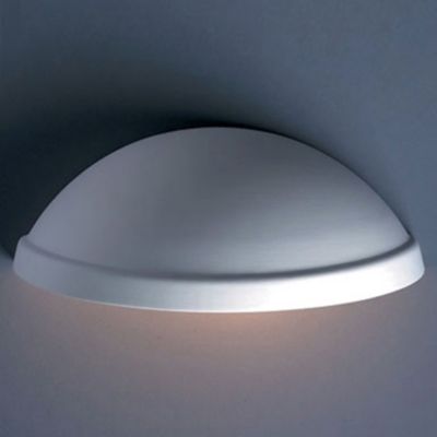 Rimmed Quarter Sphere Outdoor Wall Sconce by Justice Design