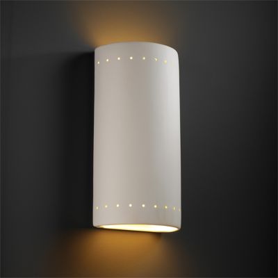 Cylinder Outdoor Wall Sconce by Justice Design