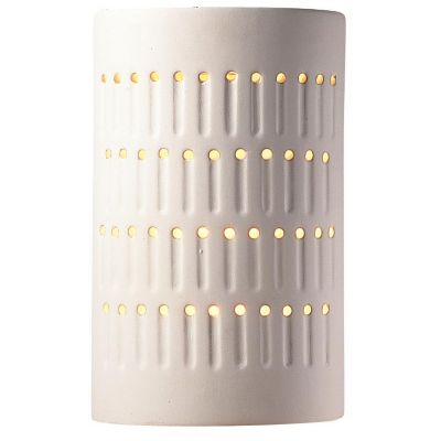 Cactus Cylinder Outdoor Wall Sconce by Justice Design