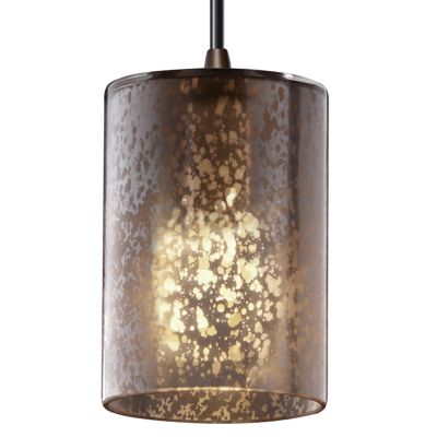 Fusion Mercury Glass Mini Pendant by Justice Design