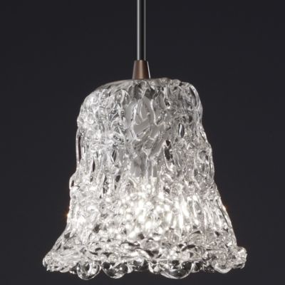 Veneto Luce Lace Glass Mini Pendant by Justice Design