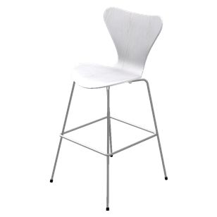 Series 7 Bar Stool - Lacquered by Fritz Hansen