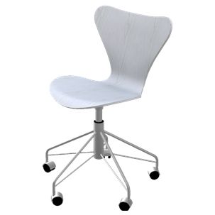 Series 7 Swivel Chair - Colored Ash by Fritz Hansen