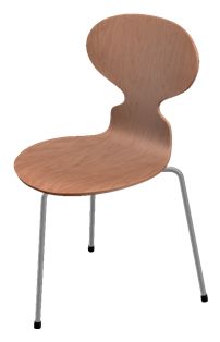 Ant 3 Leg Chair - Natural Veneer by Fritz Hansen