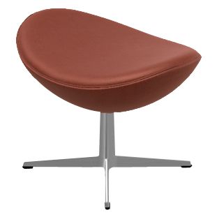 Egg Chair Ottoman - Leather by Fritz Hansen