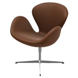 Swan Chair - Leather by Fritz Hansen