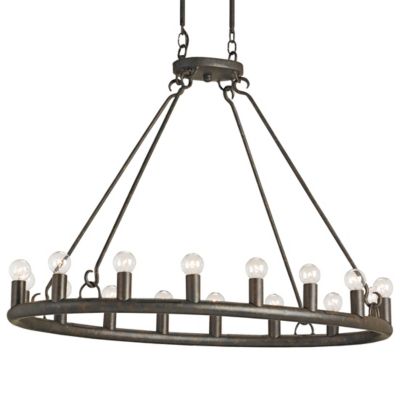 Wilford Oval Chandelier by Currey and Company