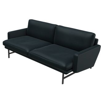 Lissoni Leather Sofa by Fritz Hansen