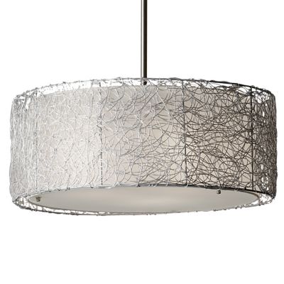 Wired Drum Pendant by Murray Feiss