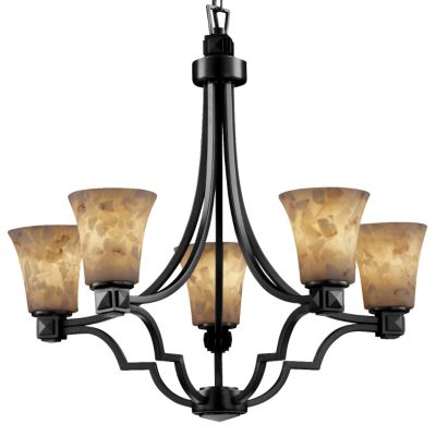 Alabaster Rocks! Argyle Chandelier by Justice Design