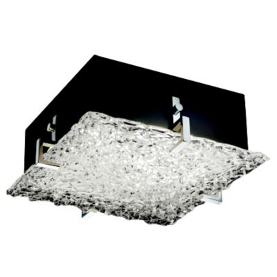 Veneto Luce Lace Glass Clips Flushmount by Justice Design