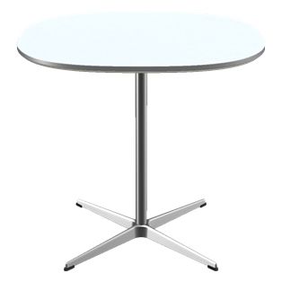 Super-Circular Pedestal Base Table by Fritz Hansen
