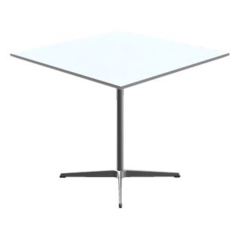 Square Pedestal Base Table by Fritz Hansen