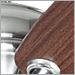 Brushed Steel with Mahogany