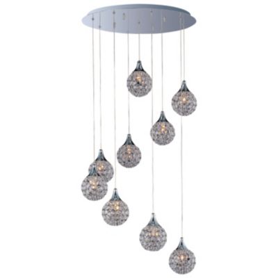 Brilliant Round Multi-Light Pendant by ET2