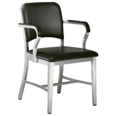 Navy Upholstered Armchair by Emeco