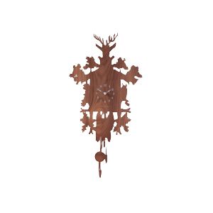 Cucu Walnut Clock by Diamantini & Domeniconi