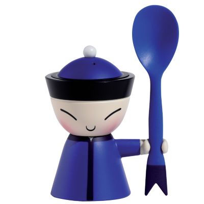 Mr. Chin Egg Cup (Blue) by Alessi - OPEN BOX RETURN