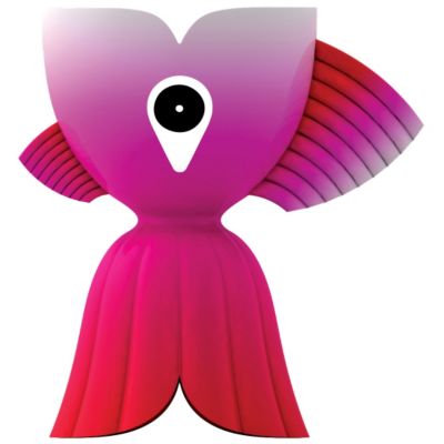 Goldfish Egg Cup (Violet) by Alessi - OPEN BOX RETURN