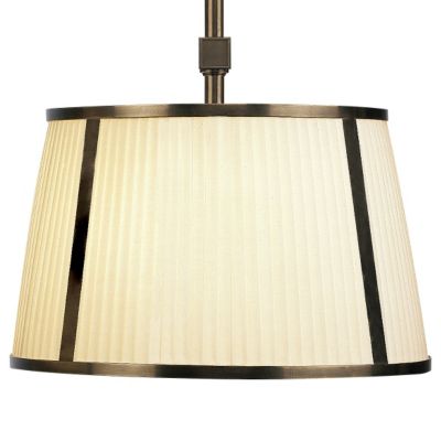 Chase 16 Inch Single Pendant w/ Framed Shade (Brz)- OPEN BOX