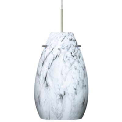 Pera 9 Pendant by Besa Lighting (Marble Grigio/Nickel) - OPEN BOX RETURN